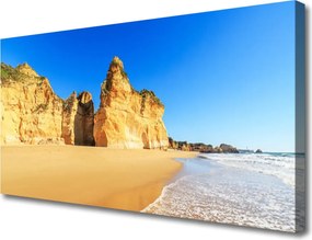Obraz na płótnie Błękit Oceanu i Złoty Piasek