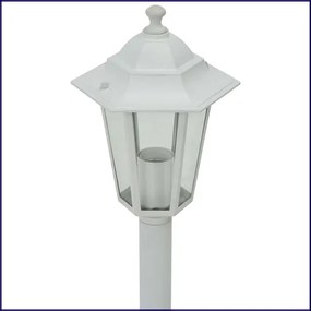 Zestaw 6 białych niskich lamp do ogrodu - A467-Nefa
