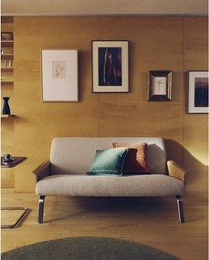 Beżowa sofa z tkaniny szenilowej 165 cm Amsen – Kave Home