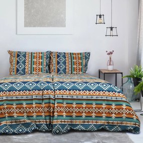 B.E.S. Petrovice Pościel flanelowa Aztec Spirit, 140 x 200 cm, 70 x 90 cm