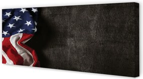 Obraz drukowany na płótnie Flaga Ameryki