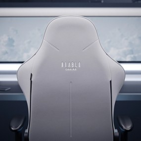 Fotel gamingowy materiałowy niebieski: Diablo X-Starter