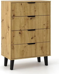 Stylowa komoda na nóżkach dąb artisan Z8-M30
