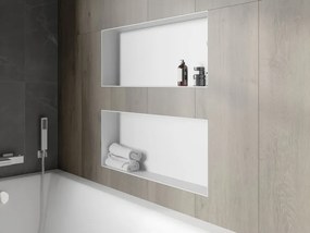 Mexen X-Wall-NR półka wnękowa bez kołnierza 75 x 30 cm, biała - 1921753010