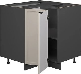 Szafka narożna greybeige 80.5x60x82 fame-line