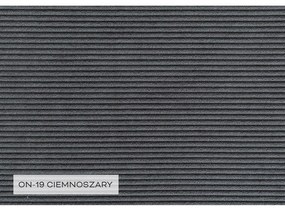 Ciemnoszary sztruksowy rozkładany narożnik (prawostronny) Lofty Lilly – Miuform