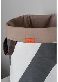 Szaro-kremowy tekstylny kosz na pranie 5 l Diagonal – Mette Ditmer Denmark