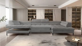 Narożnik VOSS XL układ U Prawostronny z funkcją spania i pojemnikiem WERSAL