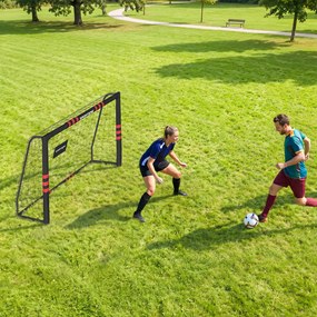 SPORTNOW Bramka do ogrodu 1,8 x 1,2 m dla młodzieży i dorosłych, solidna bramka outdoor z siatką, wyściółką, kotwami ziemnymi | Aosom PL