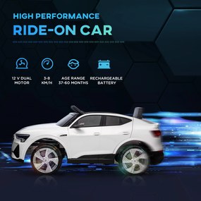 Elektryczny samochód dziecięcy HOMCOM Audi 3–8 km/h biały