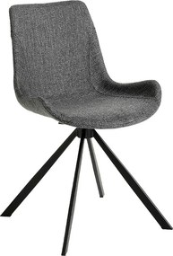 Ciemnoszare krzesło obrotowe z tkaniny 4071 ANGEL CERDA