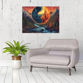 Obraz na szkle - Żywioły (70x50 cm)