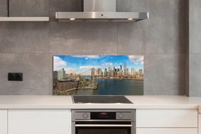 Panel szklany do Kuchni Most i Panorama Metropolii