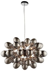 Endon 80124 - Żyrandol na lince INFINITY 8xG9/28W/230V czarny/dym