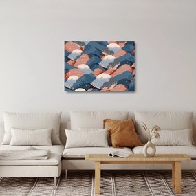Obraz na szkle - Japońskie fale (70x50 cm)