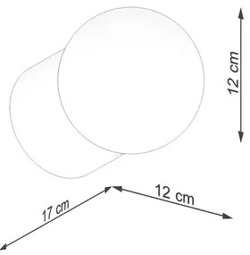 Skandynawski kinkiet drewno + szkło - 3X A435 G3-T40