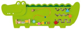 Sensoryczna drewniana tablica manipulacyjna viga toys krokodyl