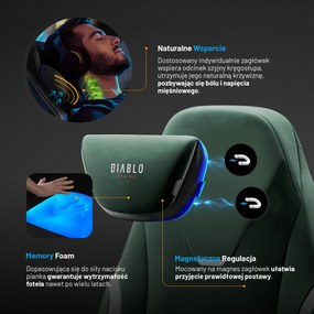 Fotel Diablo X.Eye Prime Forest Green Normal Size