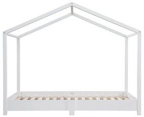 Białe łóżko dziecięce w kształcie domku 70x140 cm Montessori – Roba