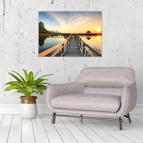 Obraz drewnianego molo (70x50 cm)