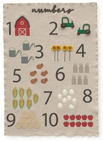Dziecięca dekoracja ścienna Farm Numbers – Lorena Canals