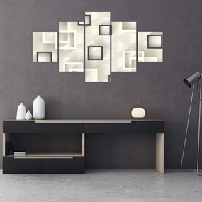 Geometryczny abstrakcyjny obraz (125x70 cm)