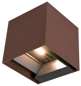 LED Kinkiet solarny z czujnikiem LED/9W/3,7V IP65 4000K 2600 mAh brązowy