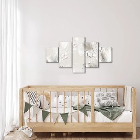 Obraz - Tulipany między bąbelkami (125x70 cm)