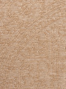 Dywan zewnętrzny dwustronny Duet beżowo-kremowy 160 cm x 160 cm koło