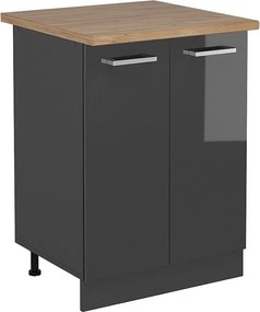 Szafki kuchenne antracyt wysoki połysk 60x60x81.6 r-line