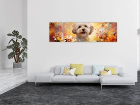Obraz - Szczęśliwy pies (170x50 cm)