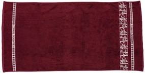 Bambusowy ręcznik BAMBOO 50x90 cm bordowy, 70% włókno bambusowe | 30% bawełna