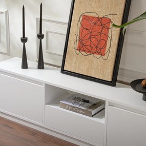 Stolik TV Vanguard Natural White
