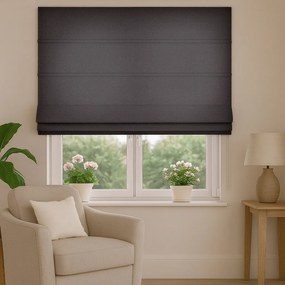 Roleta rzymska na wymiar Enjoy ciemnobrązowa miękka gruba - do 140 cm