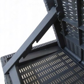 Leżak ogrodowy basenowy Aquaris SL-01 składany, kolor szary