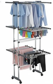 Trzypoziomowa mobilna suszarka na pranie F8-E71