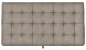 Szary aksamitny podnóżek Presley – Støraa