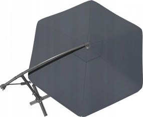 Składany parasol ogrodowy ARCADIA 300 cm, szary