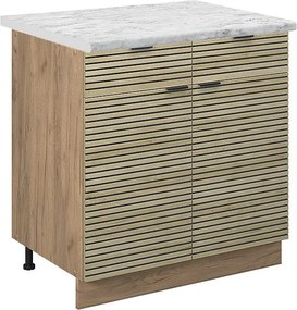 Szafka dolna do kuchni panel dębowy 80x60x82 fame-line