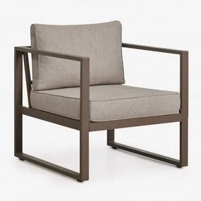 Fotel Aluminiowy Lipov Chocolate - Sklum