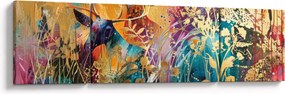 Obraz - Abstrakcyjny obraz natury (170x50 cm)