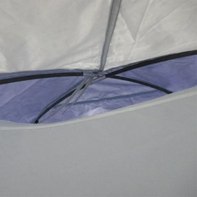 Outsunny Namiot kempingowy dla 3-4 osób, solidny, z torbą, 2 otwory, akcesoria, Niebieski