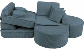 Pocket sofa max aesthetic turkusowa - meowbaby®