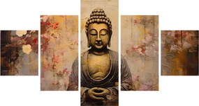 Obraz - Budda, malarstwo (125x70 cm)