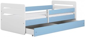 Łóżko dla chłopca z materacem Acar 2X 80x180 - niebieskie