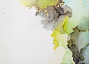 Obraz na szkle - Sztuka abstrakcyjna w tuszu (70x50 cm)