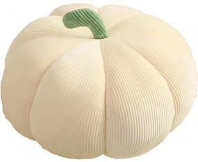 Poduszka dekoracyjna w kształcie dyni PUMPKIN 18 cm, kremowa