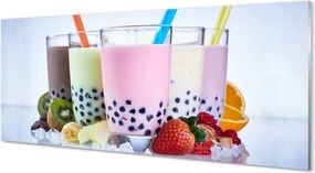 Panel szklany do Kuchni Kremowe Szejki Owocowe