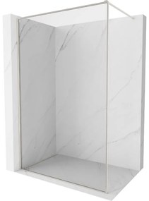 Mexen Kioto-XF ścianka prysznicowa Walk-in z ramką 130 x 202 cm, transparent 10 mm, nikiel szczotkowany - 800-130-104-97-00-X