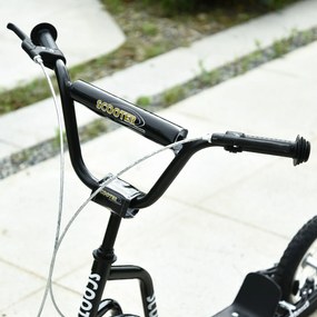 HOMCOM Hulajnoga dziecięca z regulowaną kierownicą Opony pneumatyczne 12 cali Niebieska | Aosom PL